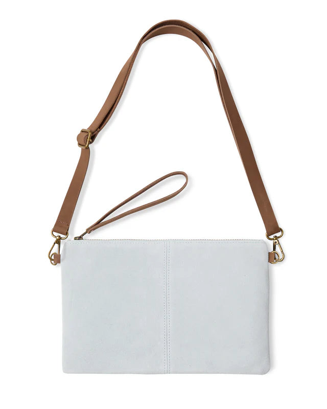 Hampstead Suede Bag | Duck egg