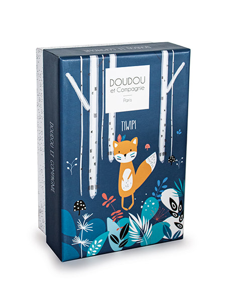 Fox plush with Tiwipi cuddly toy