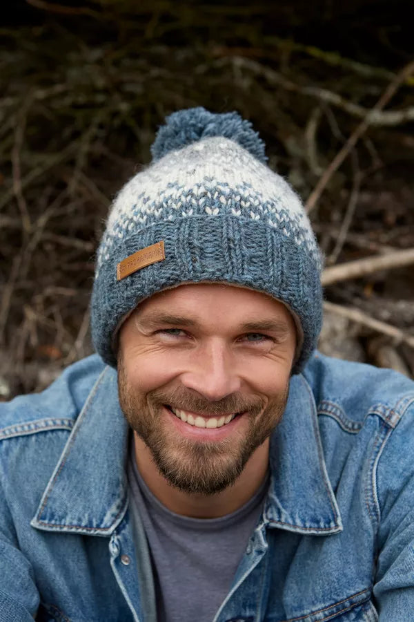 Men’s Loch Ness Bobble Beanie Steel