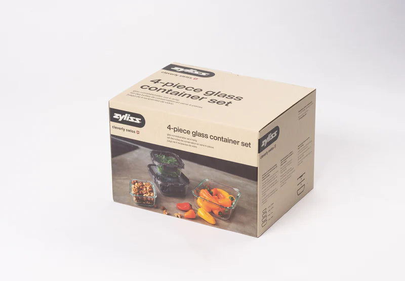 4-Piece Glass Storage Container Set