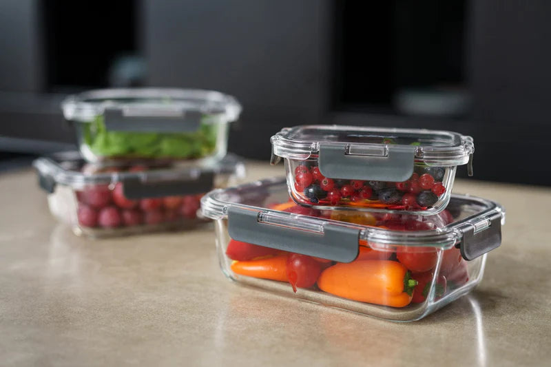 4-Piece Glass Storage Container Set