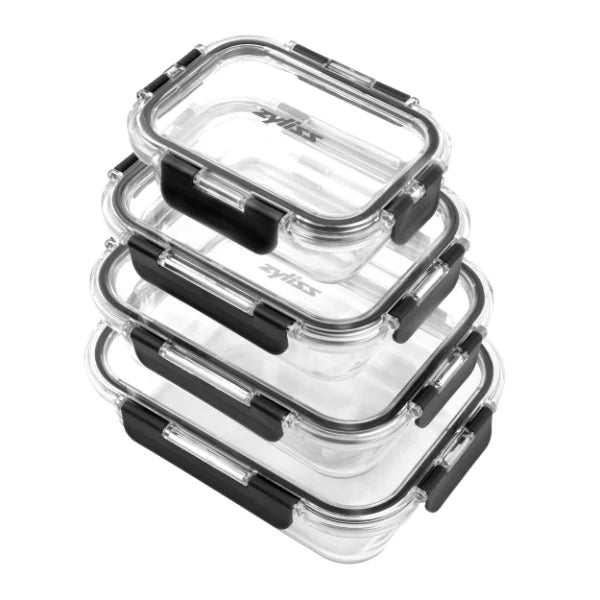 4-Piece Glass Storage Container Set
