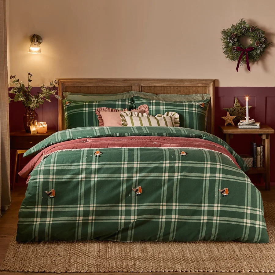 Ramble Robin Duvet Set | Green