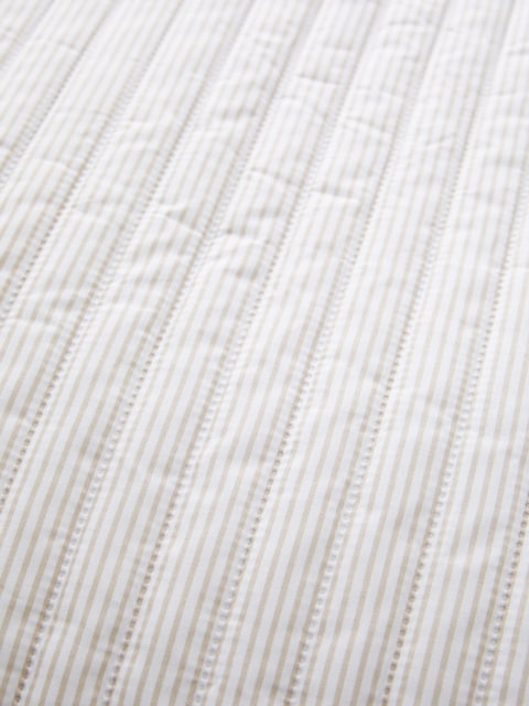 Stripe Quilted Bedspread | Natural