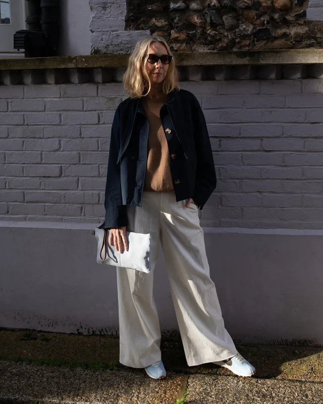 Hampstead Suede Bag | Duck egg
