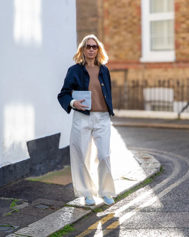 Hampstead Suede Bag | Duck egg