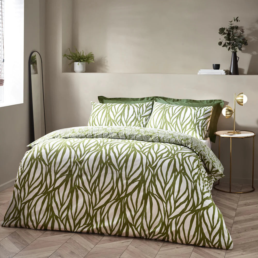 Frond Olive Duvet Set