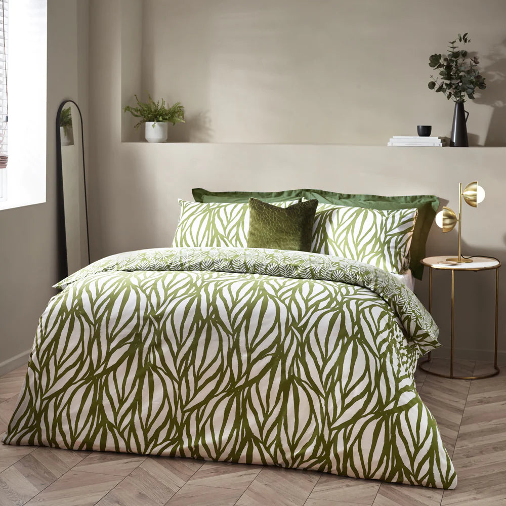 Frond Olive Duvet Set