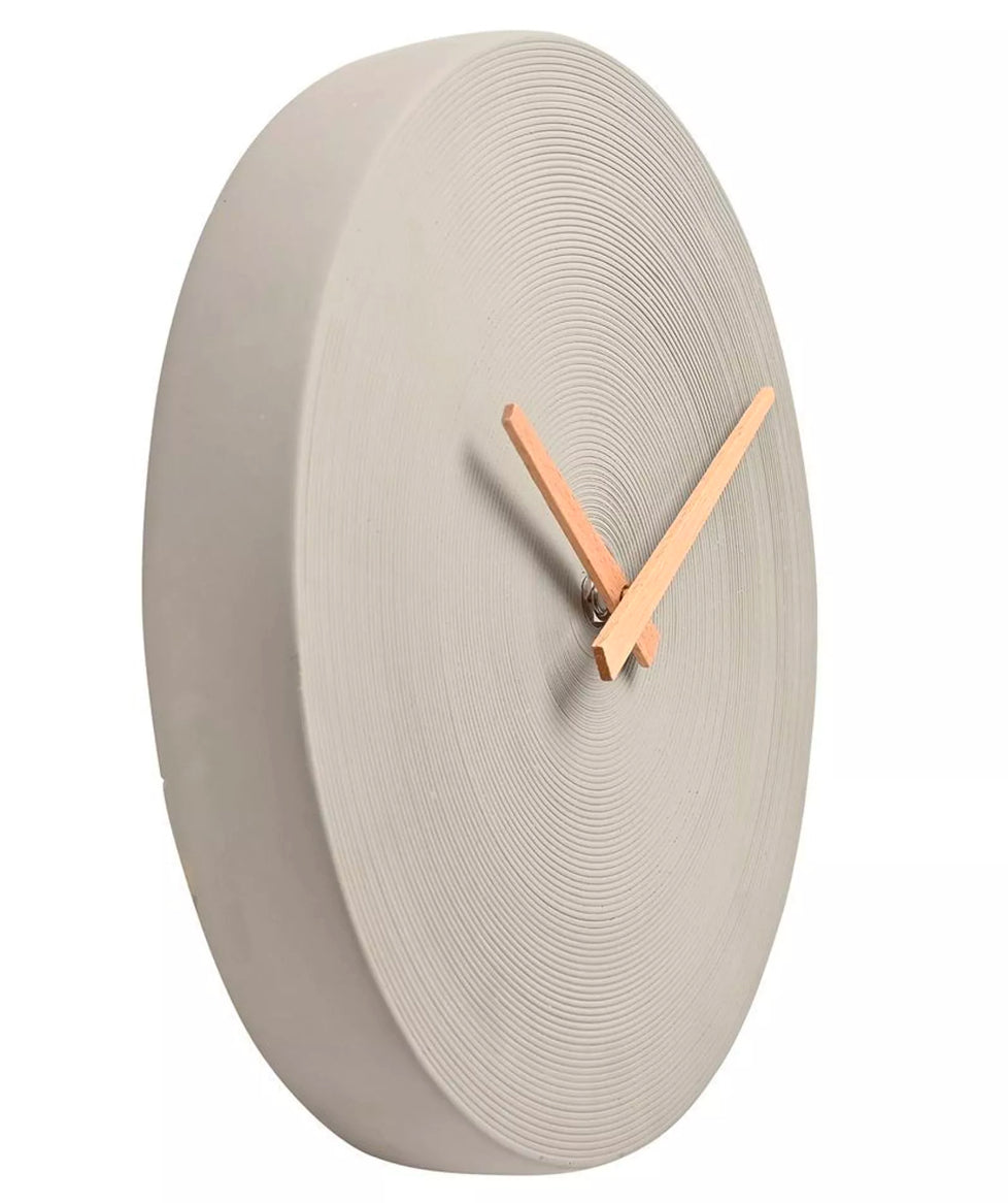 Cement Wall Clock | Grey
