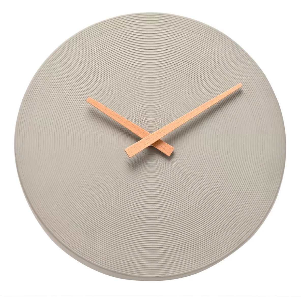 Cement Wall Clock | Grey