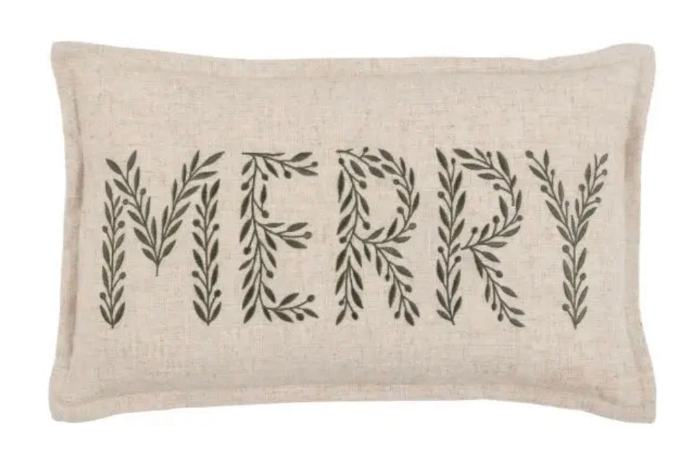 Woodland Embroidered Merry | Cushion