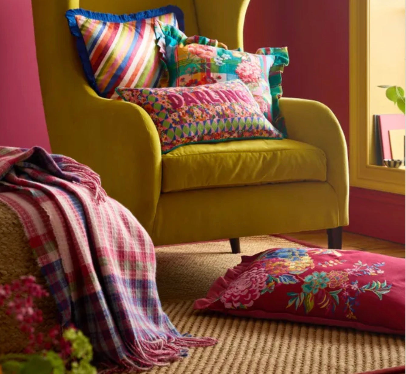 Darling Waffle Check Bedspread