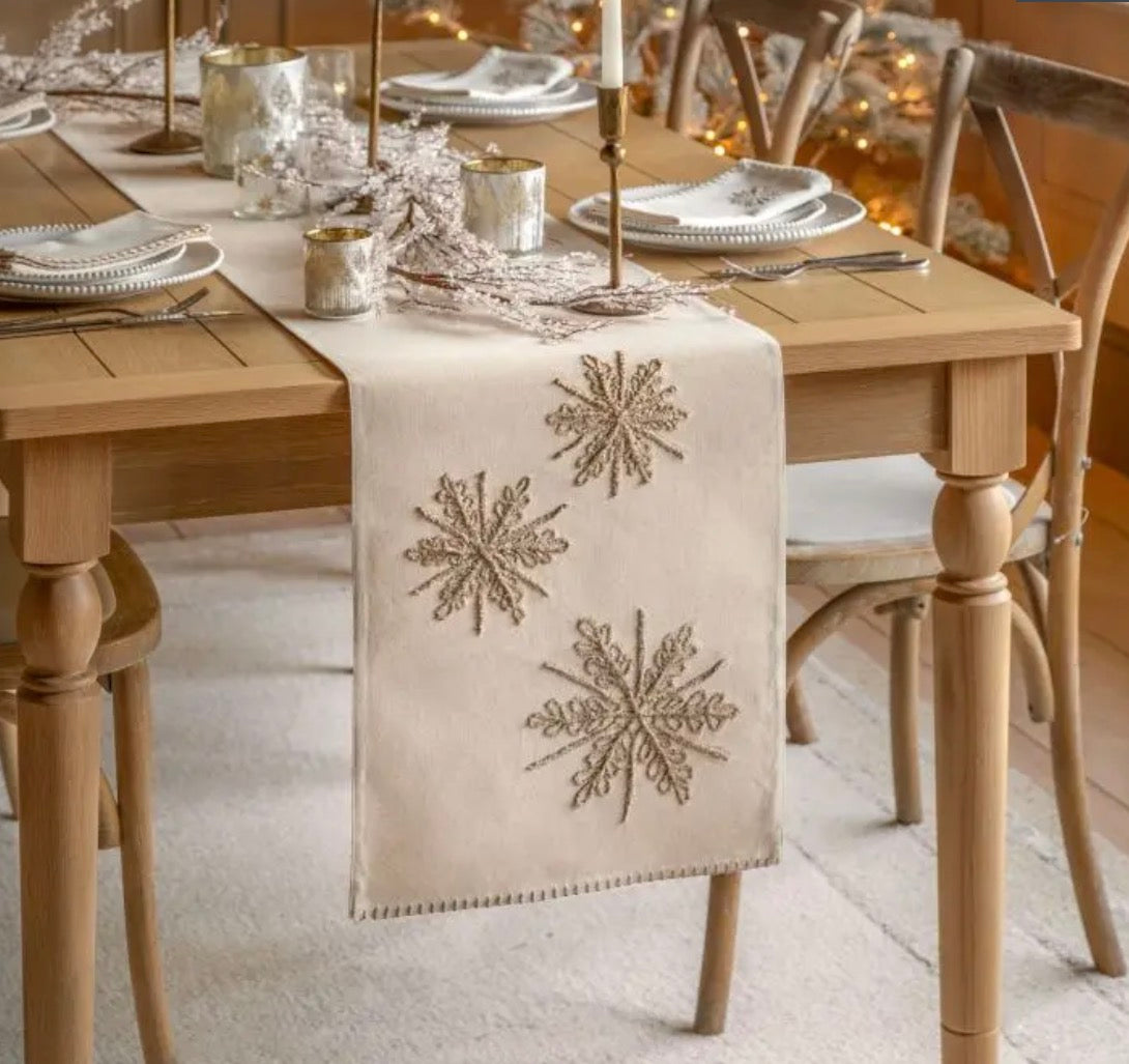 Deco Luxe Snowflake | Table Runner