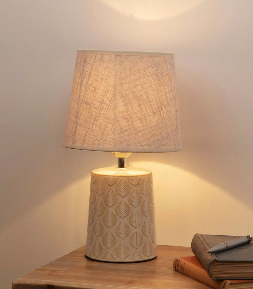 Leaf Print Table Lamp