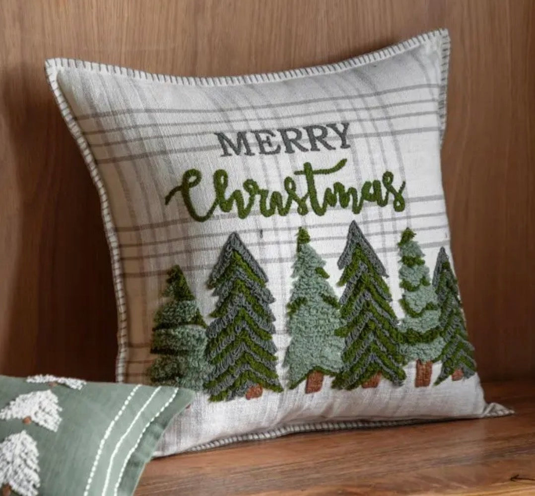 Woodland Merry Christmas Trees | Cushion