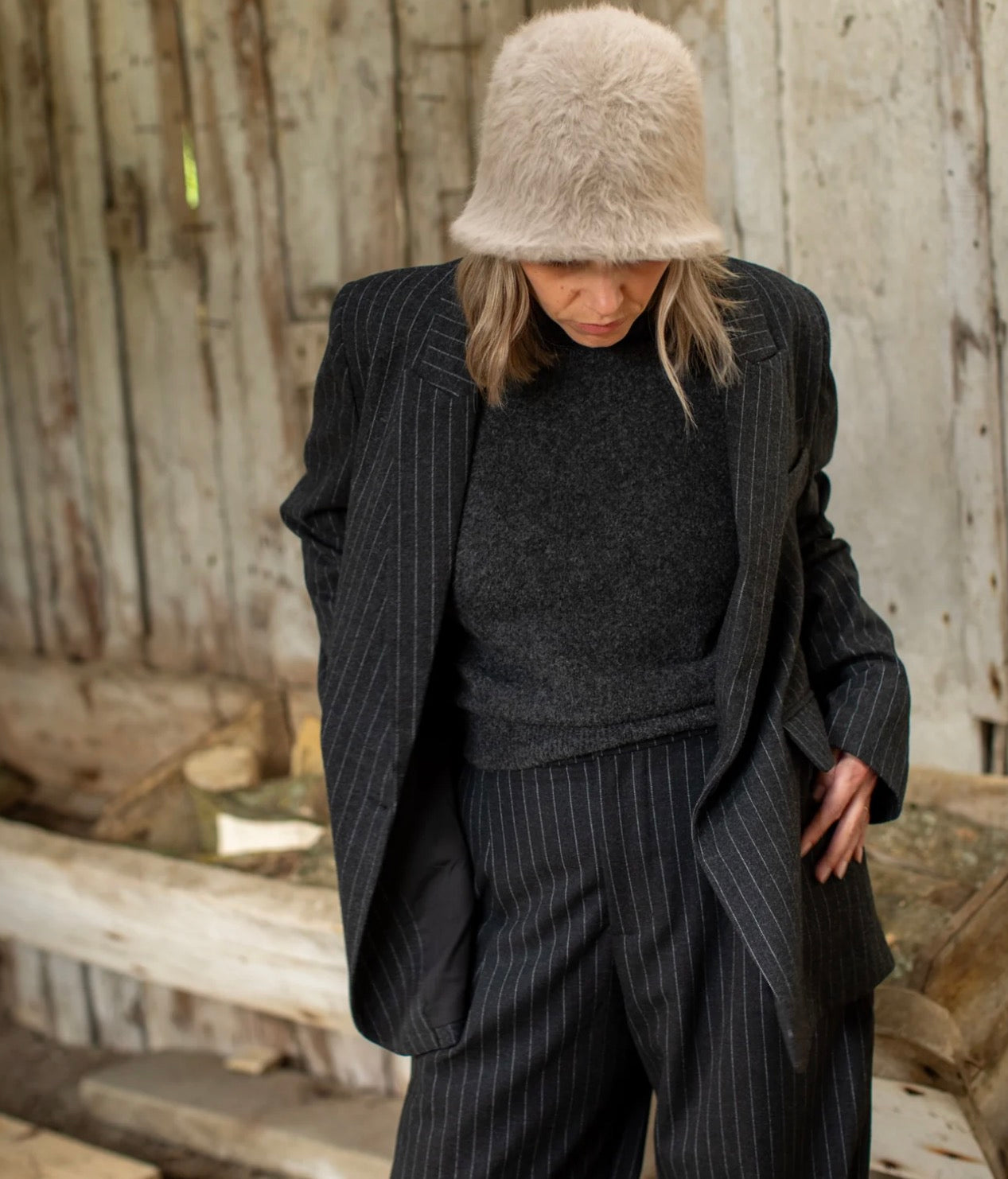 Sasha Fluffy Hat | Mouse
