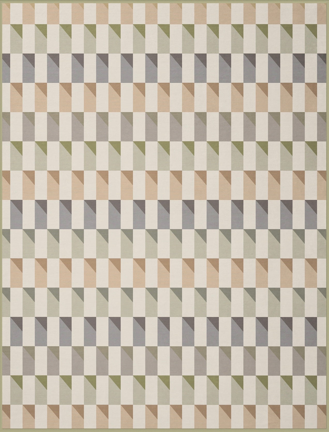 Italian Collection Throw | Illusion green