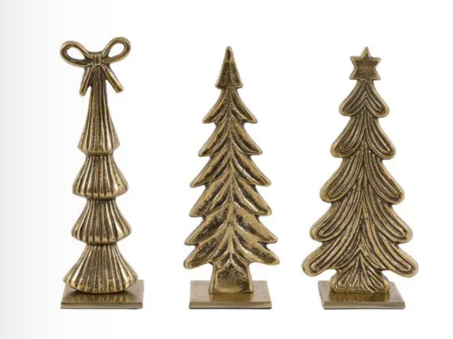 Heritage Set of 3 Tree Ornaments | Gold