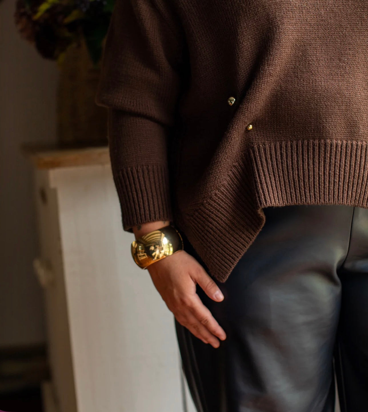 Brooch Pin | Gold & Pearl