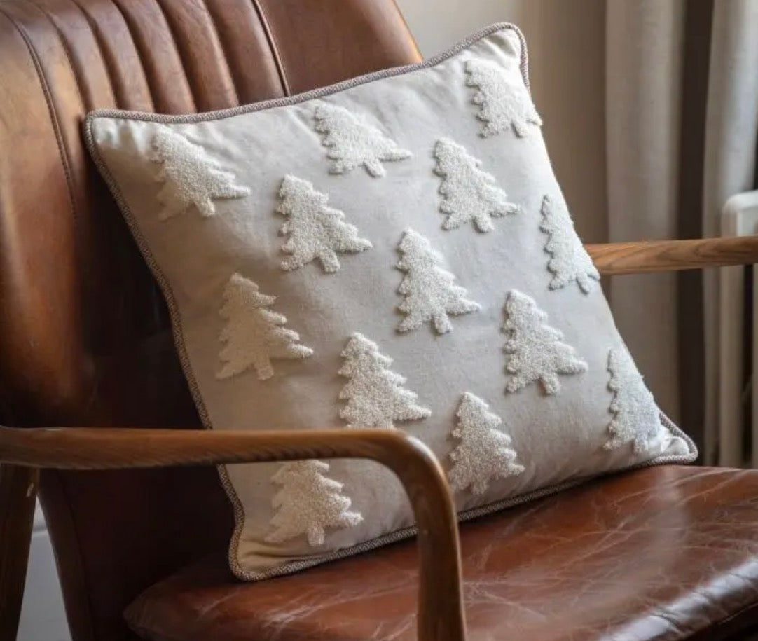 Woodland Embroidered Tree | Cushion