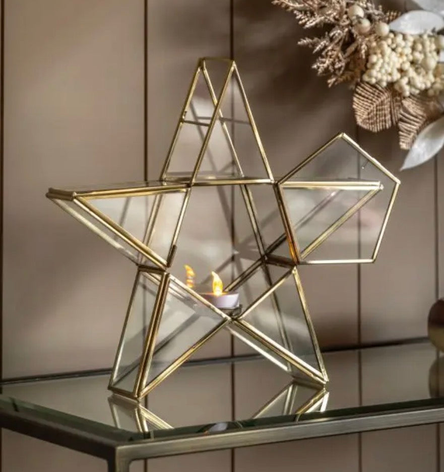 Star Tealight Holder | Gold