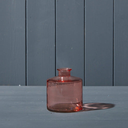 Rose Squat Glass Bottle