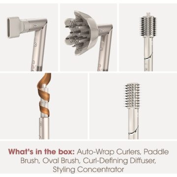 Shark FlexStyle 5-in-1 Air Styler & Hair Dryer with Storage Case | Stone