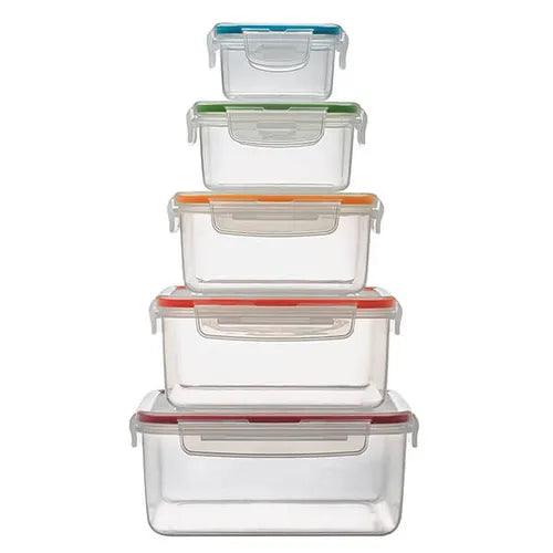 LocknLock 5 Piece Nestable Rainbow Set