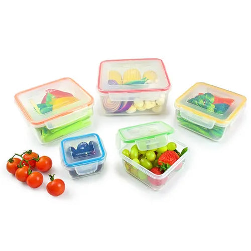 LocknLock 5 Piece Nestable Rainbow Set