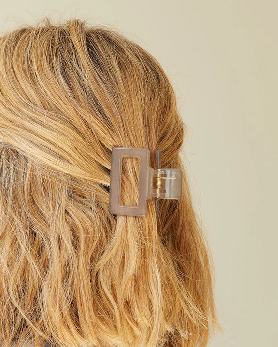 Square Hair Clip | Grey