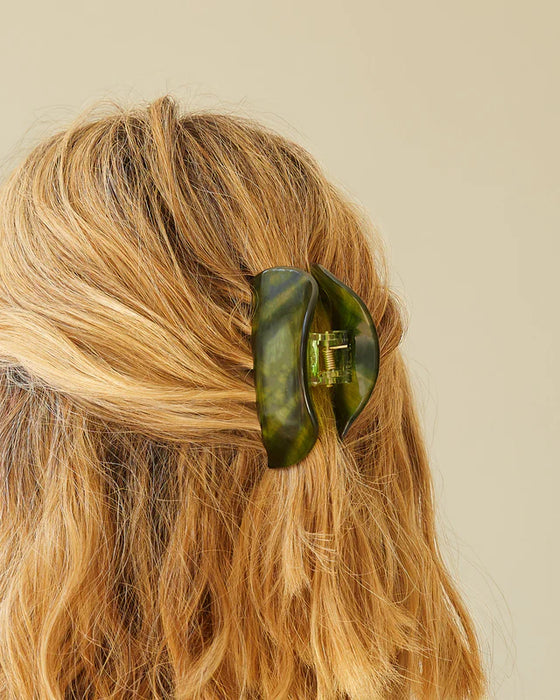 Green Medium Hair Claw