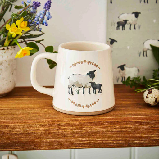 Highland Sheep | Cream Reverse Conical Mug