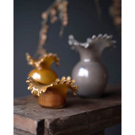 Mela Candle Holder | Amber