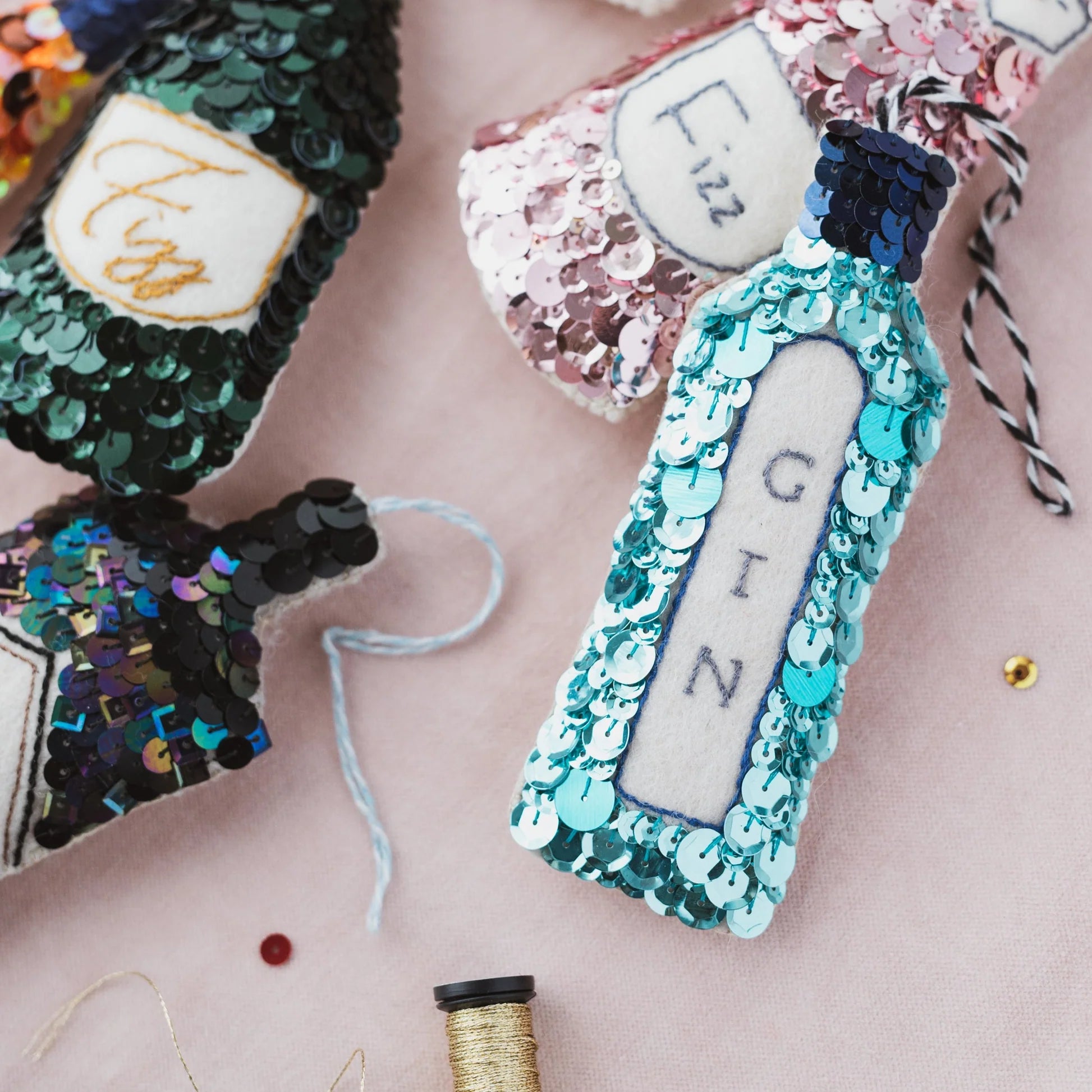 Gin Sequin Hanging Decoration