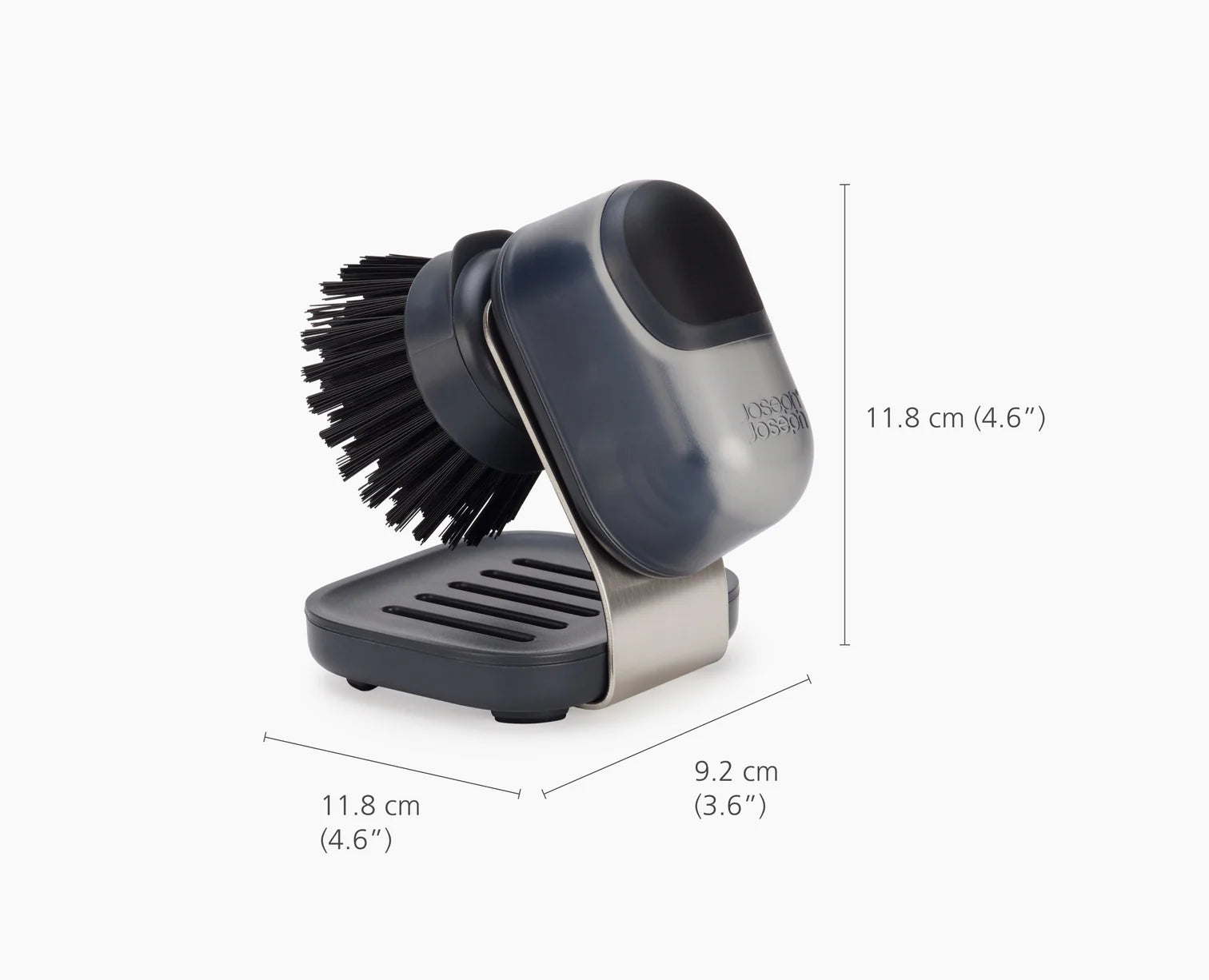 SinkTech™ Compact Soap Dispensing Washing Up Brush with Steel Stand