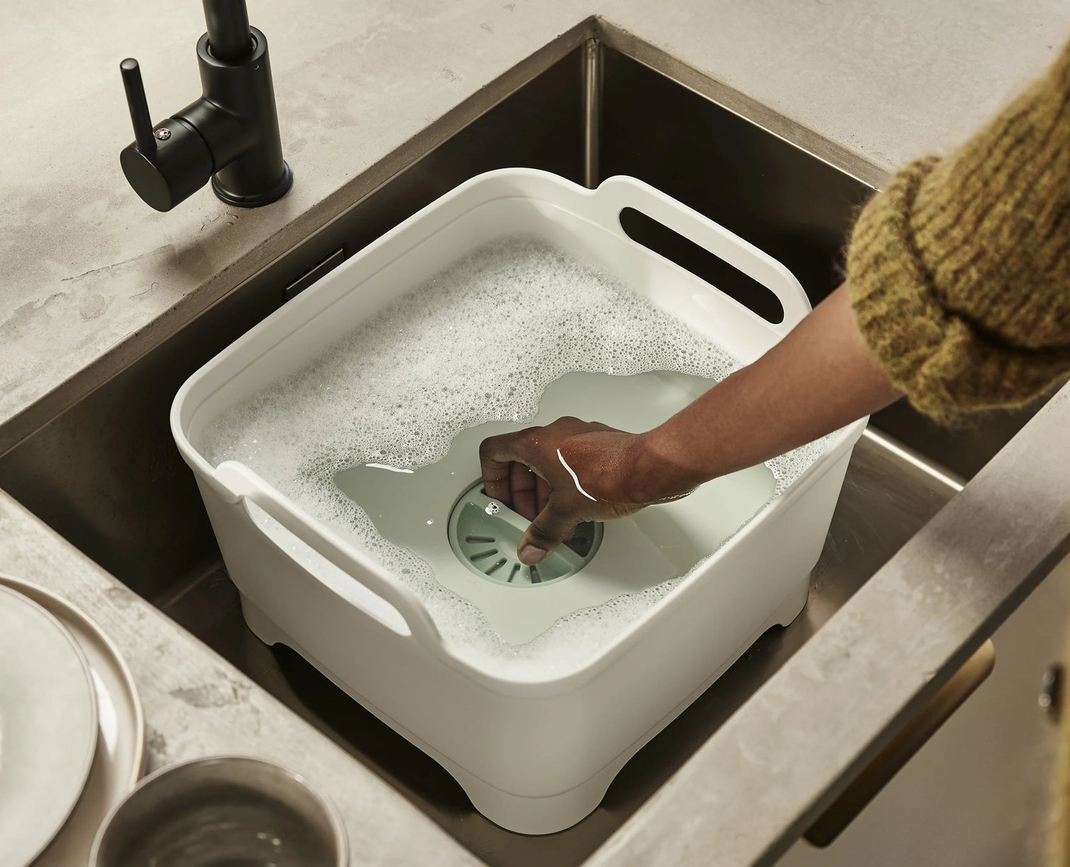 Wash & Drain Washing-up Bowl