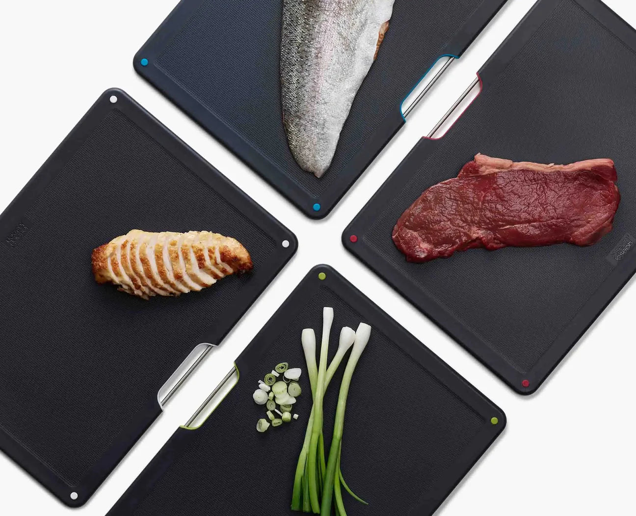 Folio Steel 4-piece Chopping Board Set
