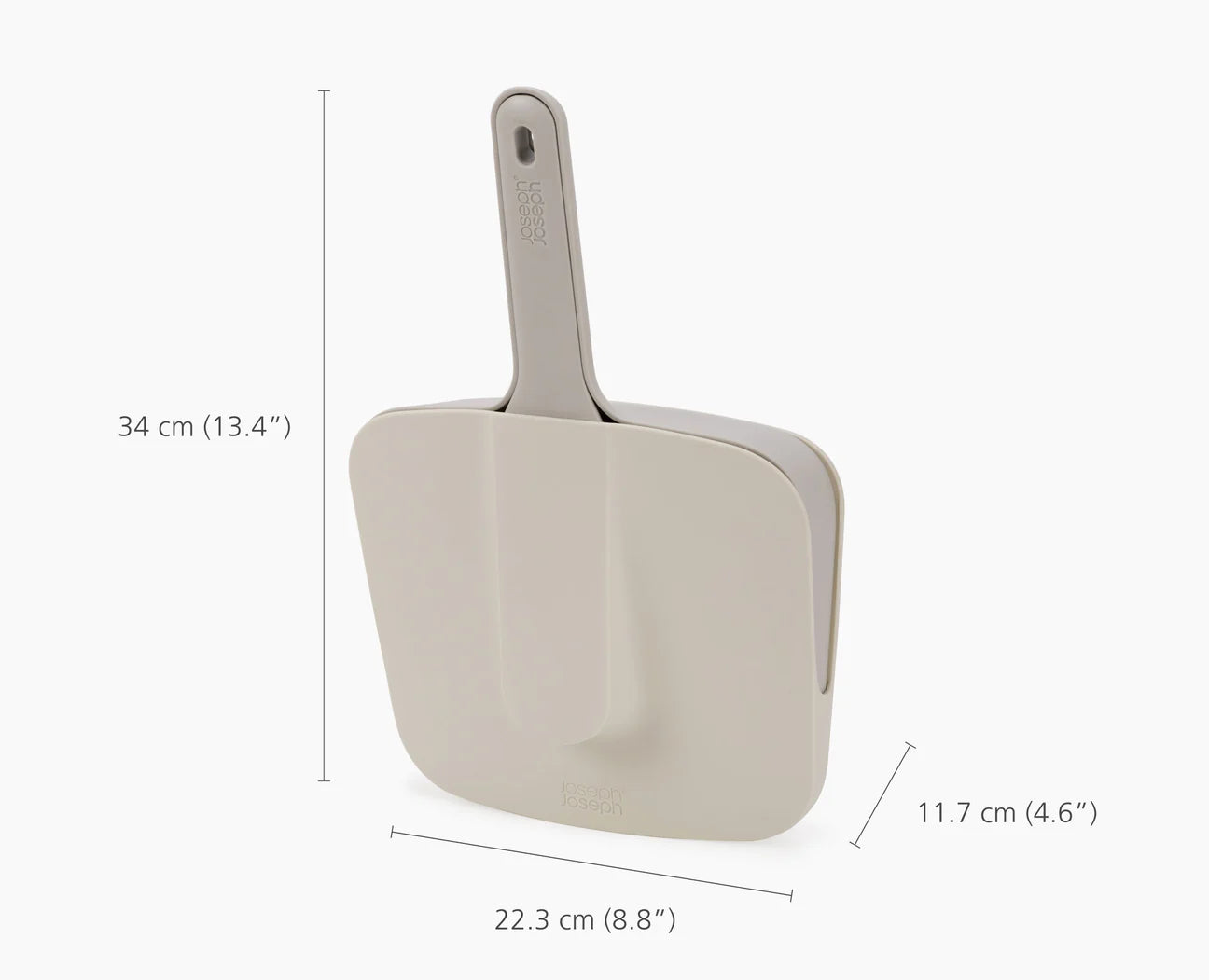 CleanStore Grey Wall-mounted Dustpan & Brush