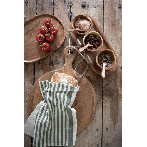 Celica Wooden Oval Tray