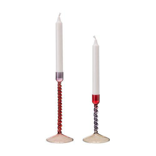 Elda Glass Candle Holder | Set of 2