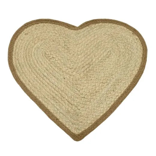 Jute Heart Placemat