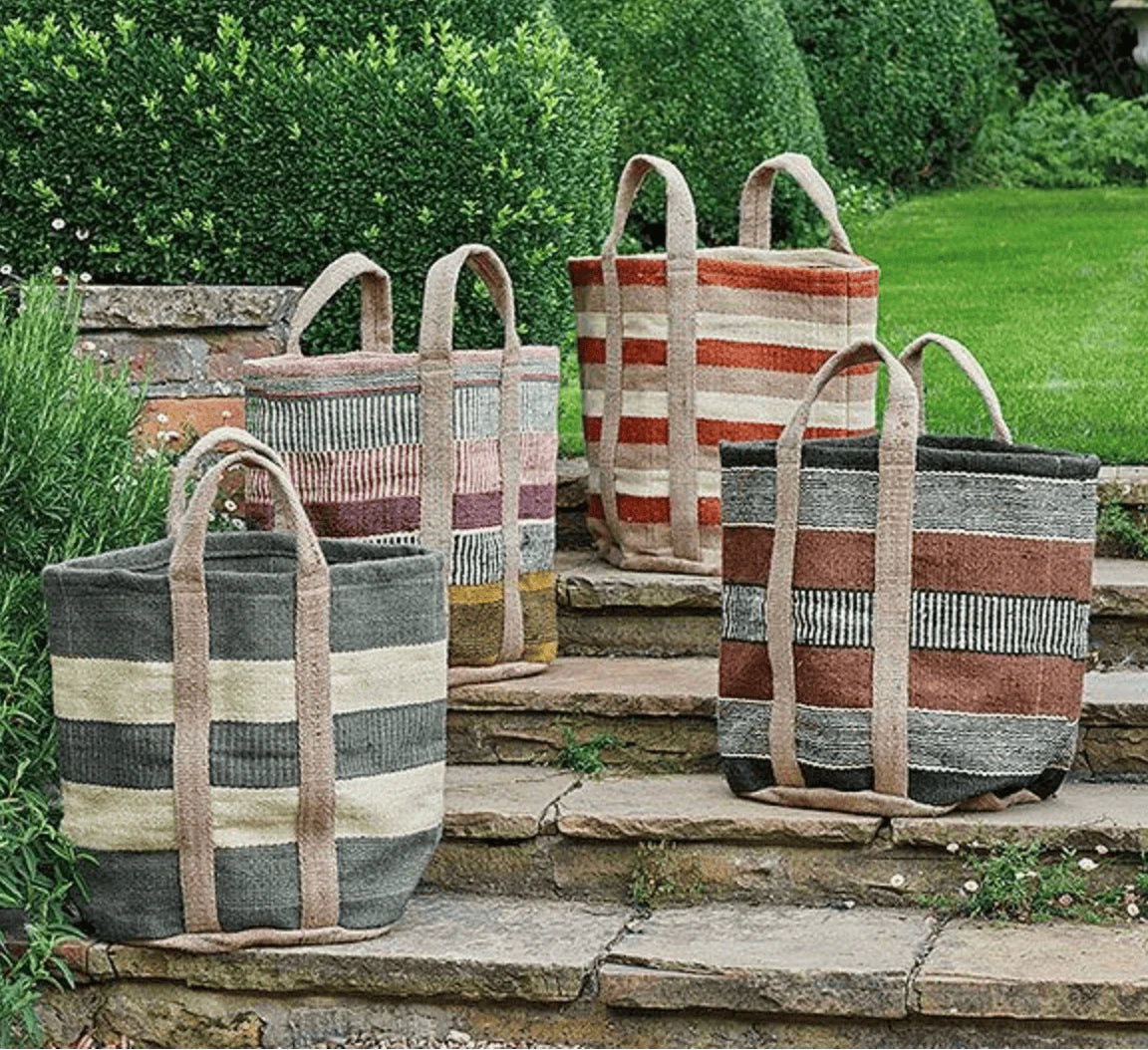 Jute Storage Basket | Slate Blue