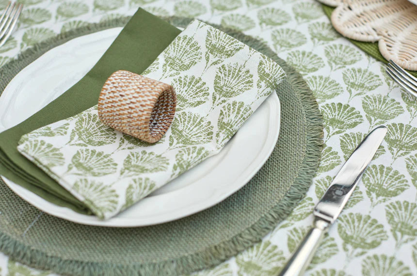 Carnation | Olive Napkins