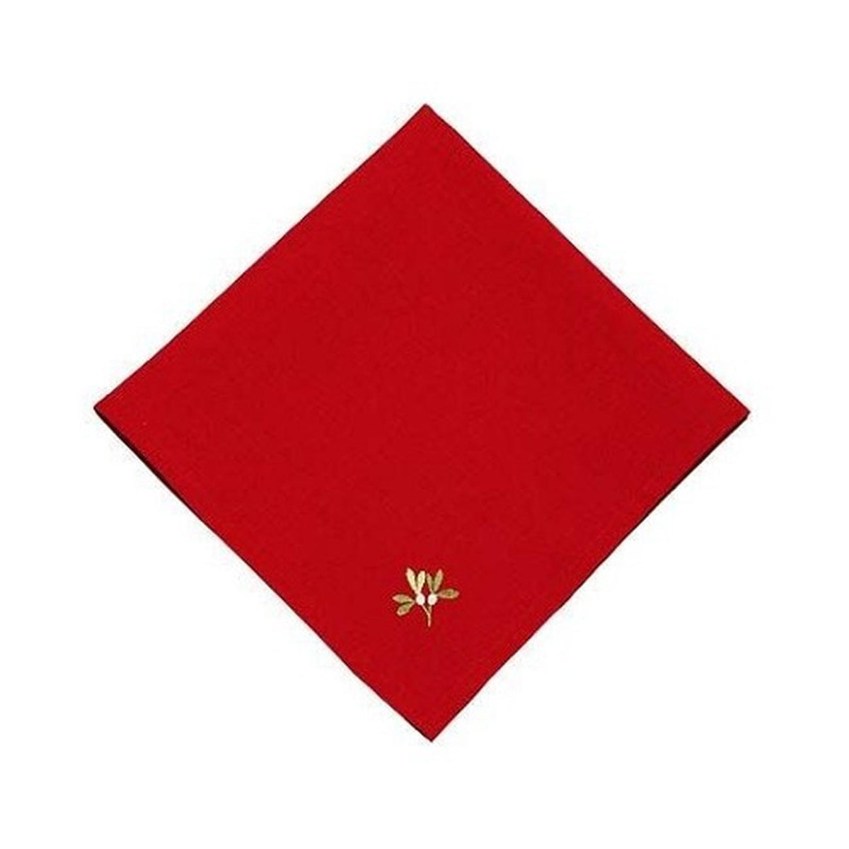 Embroidered Holly Berry Napkin Red | Set of 2