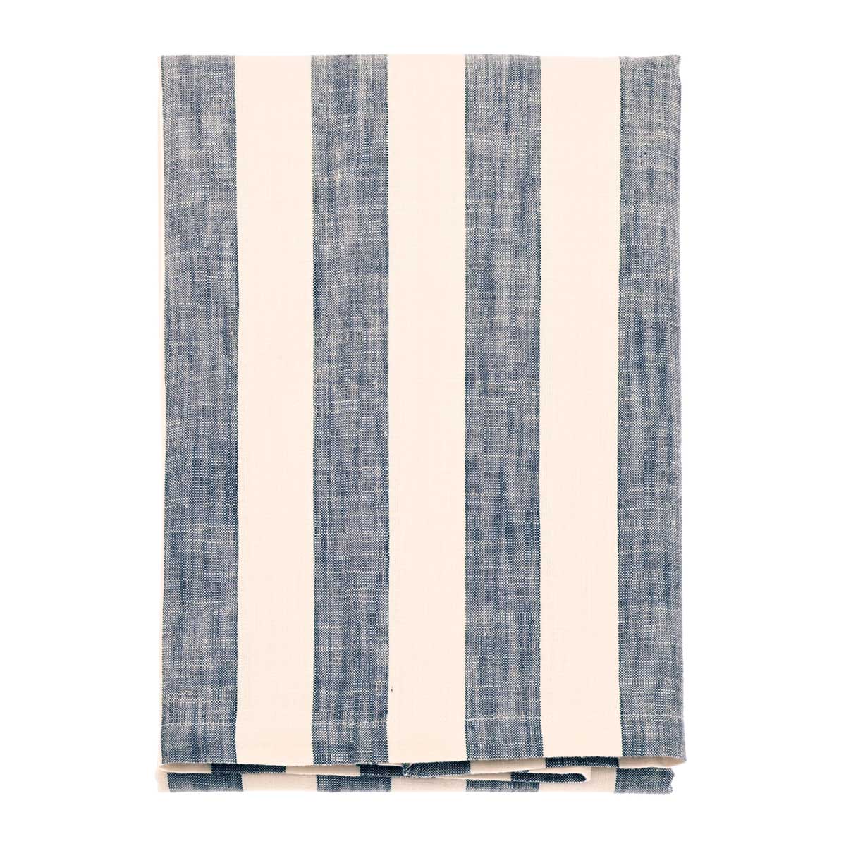 Wide Stripe Tablecloth | Fint Blue