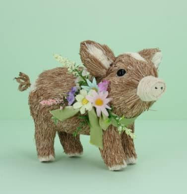 Bristle Pig | Floral Collar Ornament