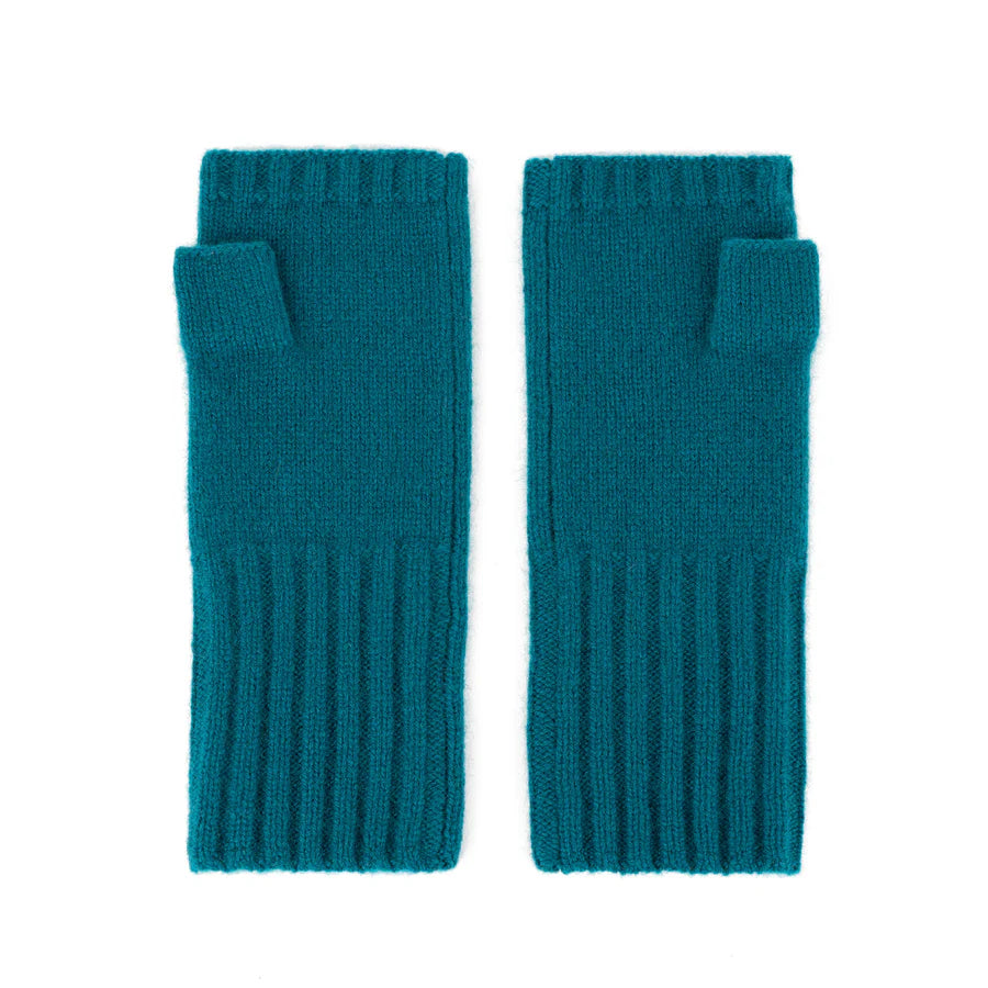 Metropolitan Cashmere Gloves | Yellow, Coral & Teal