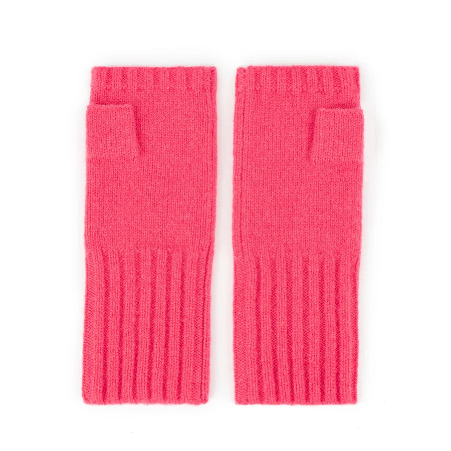 Metropolitan Cashmere Gloves | Yellow, Coral & Teal