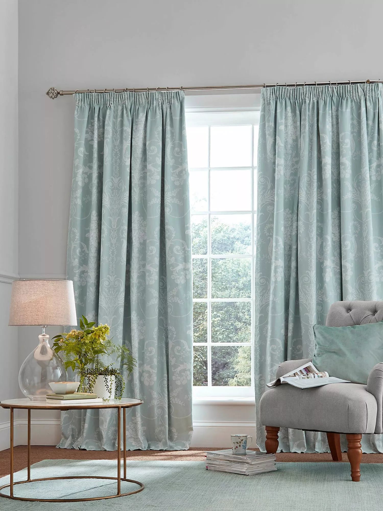 Josette Curtains | Duck Egg