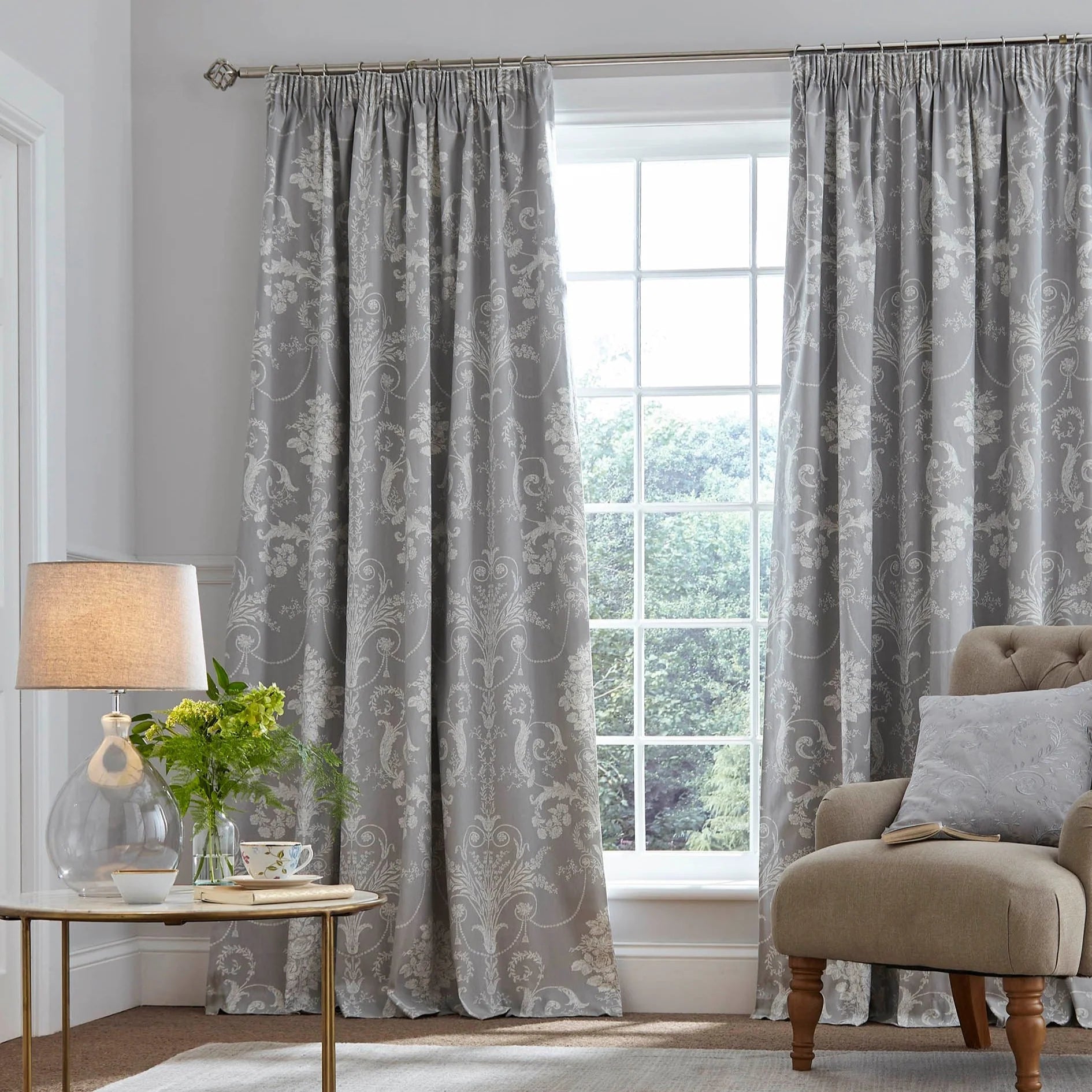 Josette Curtains | Steel